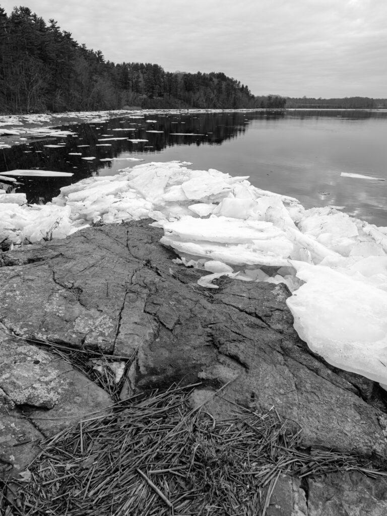 Ice Trap, Merrimack River, Maudslay State Park, Newburyport, Massachusetts
